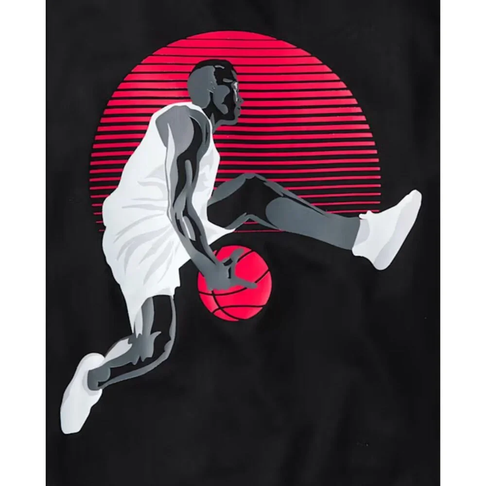 The Children's Place Boys Graphic‎ Performance Top In Black Size Medium 7-8